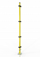 ECKPFOSTEN LINKS ECONFENCE® MEDIUM LINE 2000MM - RAL 1021