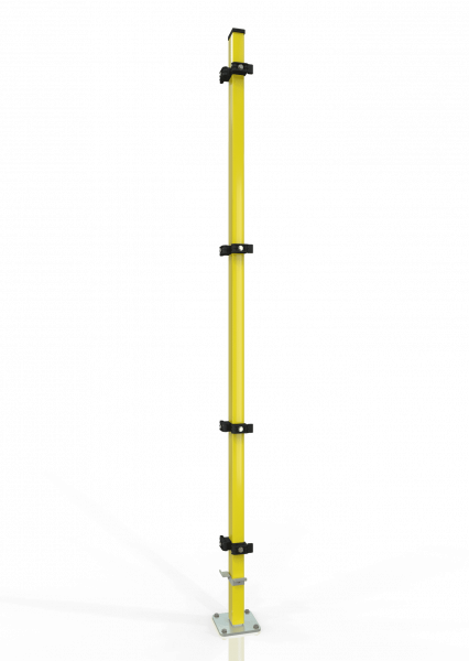 ECKPFOSTEN RECHTS ECONFENCE® MEDIUM LINE 2400MM - RAL 1021